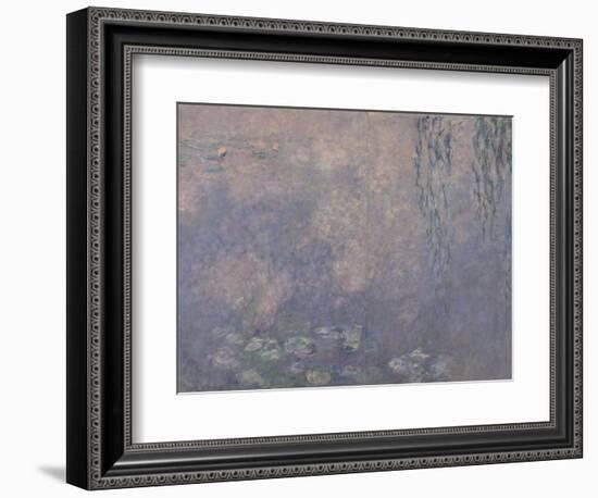 Les Nymphéas : Les Deux saules-Claude Monet-Framed Giclee Print