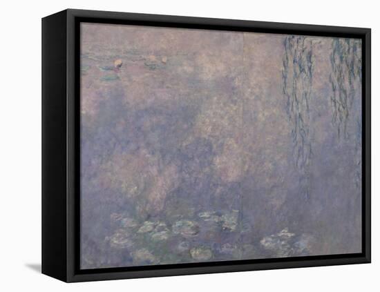 Les Nymphéas : Les Deux saules-Claude Monet-Framed Premier Image Canvas