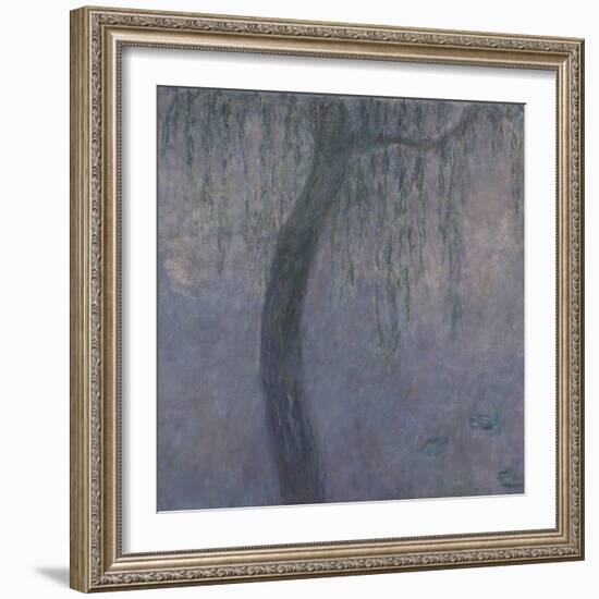 Les Nymphéas : Les Deux saules-Claude Monet-Framed Giclee Print