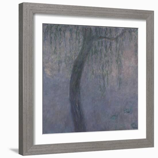 Les Nymphéas : Les Deux saules-Claude Monet-Framed Giclee Print