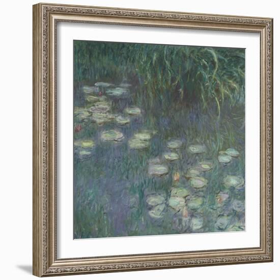 Les Nymphéas : Matin-Claude Monet-Framed Giclee Print