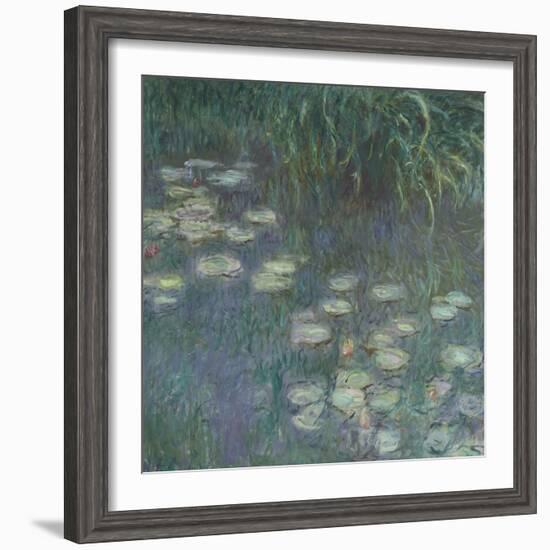 Les Nymphéas : Matin-Claude Monet-Framed Giclee Print