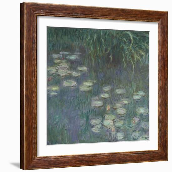 Les Nymphéas : Matin-Claude Monet-Framed Giclee Print