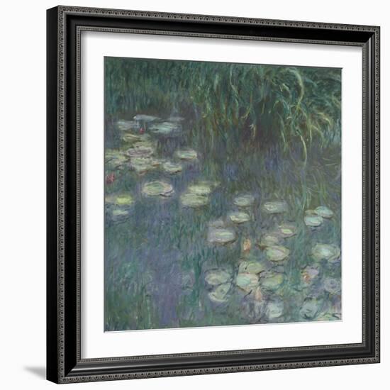 Les Nymphéas : Matin-Claude Monet-Framed Giclee Print