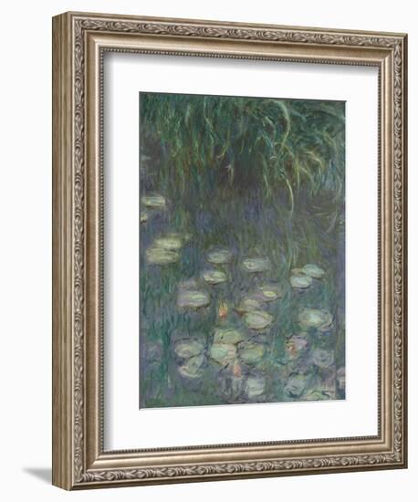 Les Nymphéas : Matin-Claude Monet-Framed Giclee Print