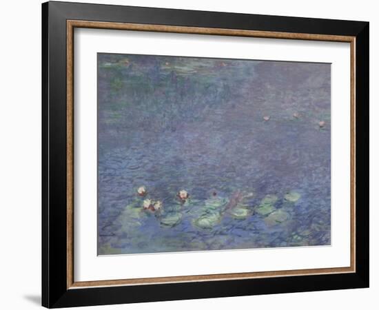 Les Nymphéas : Matin-Claude Monet-Framed Giclee Print