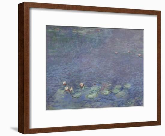 Les Nymphéas : Matin-Claude Monet-Framed Giclee Print