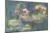 Les Nymphéas : Reflets verts-Claude Monet-Mounted Giclee Print
