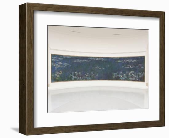 Les Nymphéas : Reflets verts-Claude Monet-Framed Giclee Print