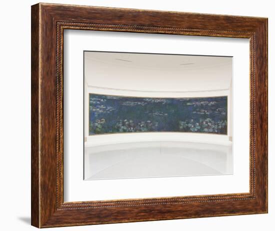 Les Nymphéas : Reflets verts-Claude Monet-Framed Giclee Print
