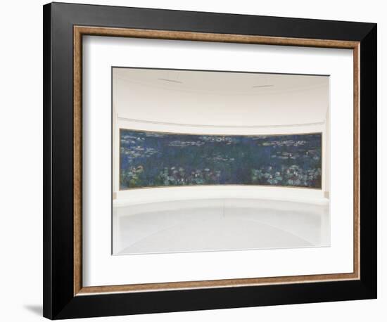 Les Nymphéas : Reflets verts-Claude Monet-Framed Giclee Print