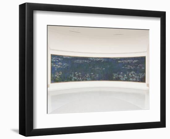 Les Nymphéas : Reflets verts-Claude Monet-Framed Giclee Print