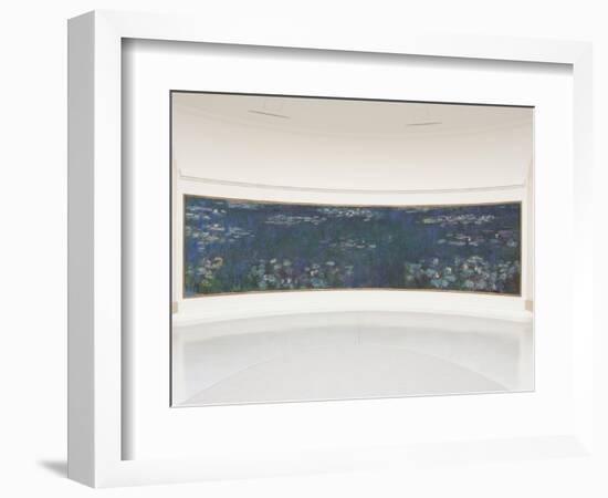 Les Nymphéas : Reflets verts-Claude Monet-Framed Giclee Print