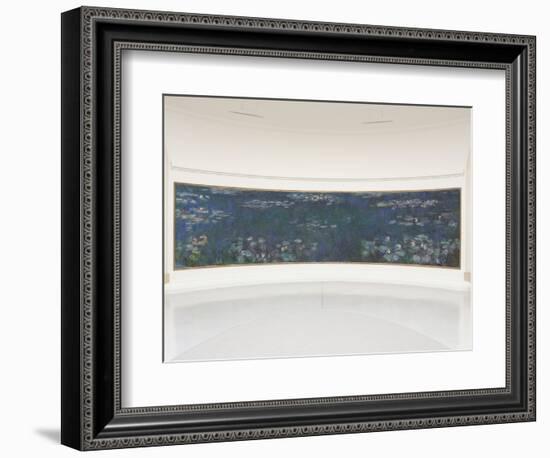 Les Nymphéas : Reflets verts-Claude Monet-Framed Giclee Print