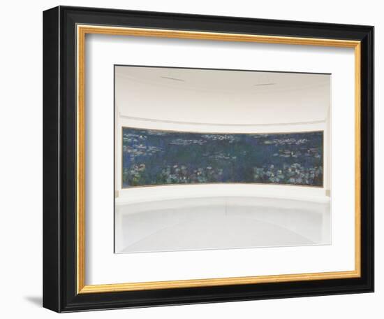 Les Nymphéas : Reflets verts-Claude Monet-Framed Giclee Print