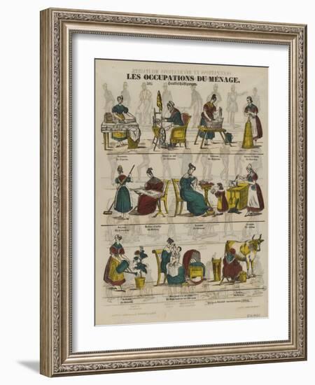 Les occupations du ménage-null-Framed Giclee Print