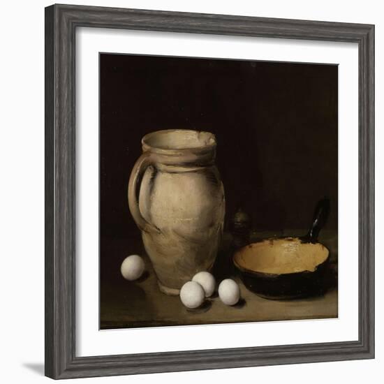 Les oeufs-Antoine Vollon-Framed Giclee Print