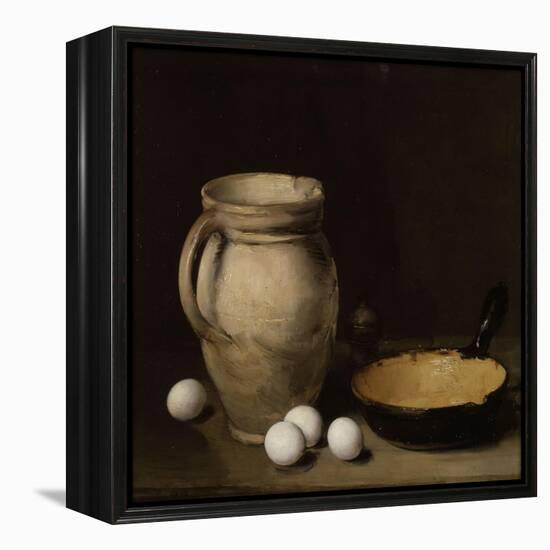 Les oeufs-Antoine Vollon-Framed Premier Image Canvas