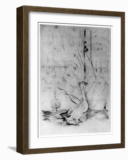 Les Oies, (The Gees), C1860-1890-Berthe Morisot-Framed Giclee Print