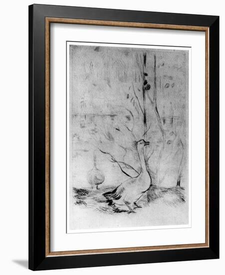 Les Oies, (The Gees), C1860-1890-Berthe Morisot-Framed Giclee Print