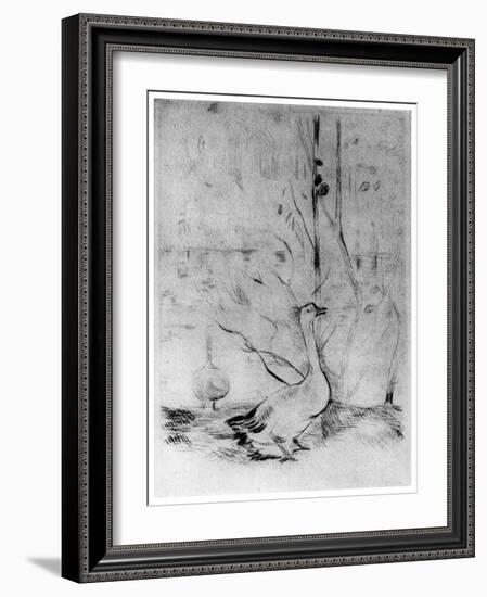 Les Oies, (The Gees), C1860-1890-Berthe Morisot-Framed Giclee Print