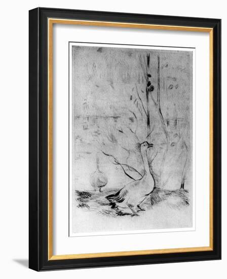 Les Oies, (The Gees), C1860-1890-Berthe Morisot-Framed Giclee Print