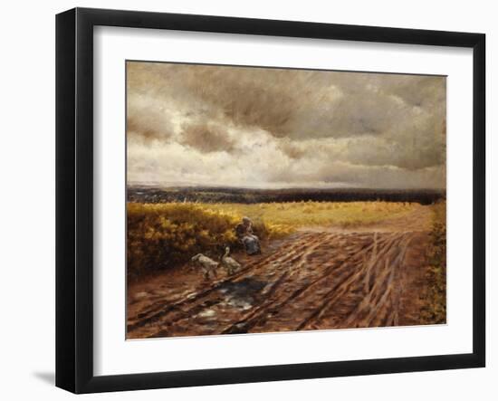 Les oies-Giuseppe De Nittis-Framed Giclee Print