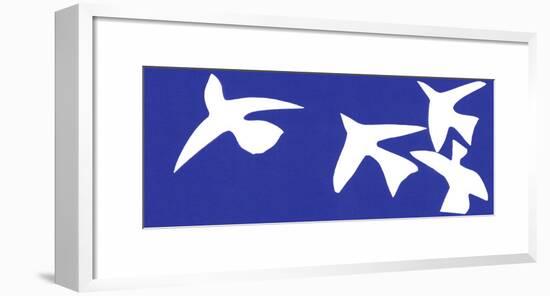 Les Oiseaux 1947-Henri Matisse-Framed Art Print