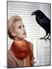 Les Oiseaux THE BIRDS d'Alfred Hitchcock with Tippi Hedren, 1963 (photo)-null-Mounted Photo