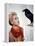 Les Oiseaux THE BIRDS d'Alfred Hitchcock with Tippi Hedren, 1963 (photo)-null-Framed Stretched Canvas