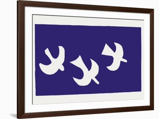 Les Oiseaux-Georges Braque-Framed Serigraph