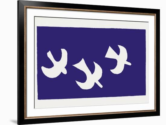 Les Oiseaux-Georges Braque-Framed Serigraph