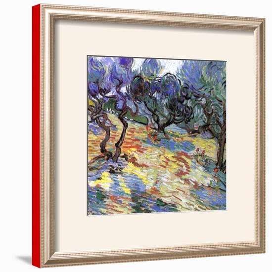 Les Oliviers-Vincent van Gogh-Framed Art Print