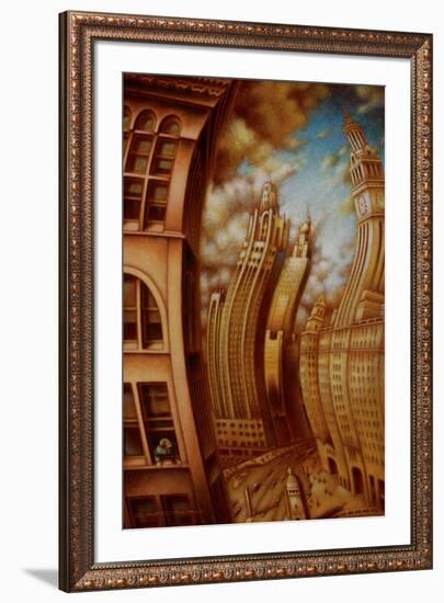 Les ondes seismiques-Alain Cardinal-Framed Art Print