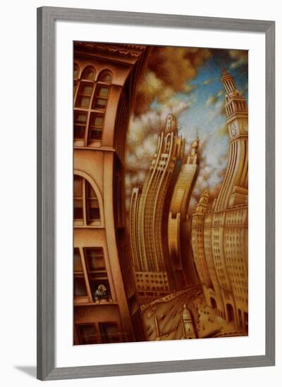 Les ondes seismiques-Alain Cardinal-Framed Art Print