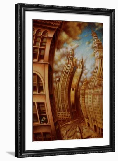 Les ondes seismiques-Alain Cardinal-Framed Art Print