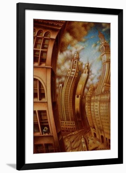 Les ondes seismiques-Alain Cardinal-Framed Art Print