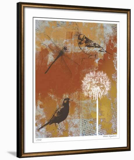 Les Ouiseaux II-Mj Lew-Framed Giclee Print