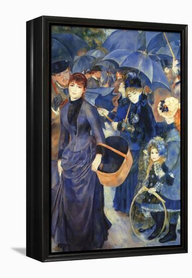 Les Para Pluies-Pierre-Auguste Renoir-Framed Stretched Canvas