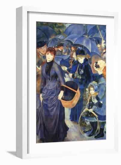 Les Para Pluies-Pierre-Auguste Renoir-Framed Art Print