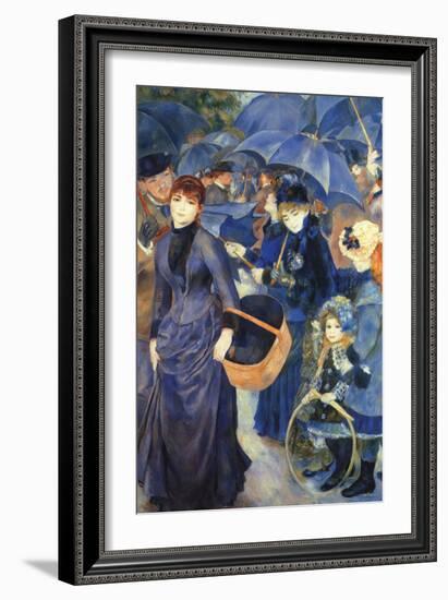 Les Para Pluies-Pierre-Auguste Renoir-Framed Art Print