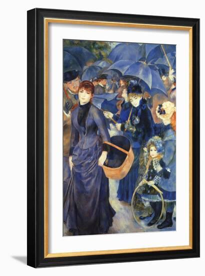 Les Para Pluies-Pierre-Auguste Renoir-Framed Art Print