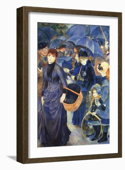 Les Para Pluies-Pierre-Auguste Renoir-Framed Premium Giclee Print