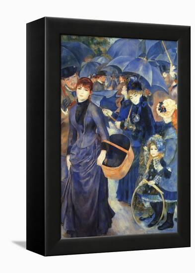 Les Para Pluies-Pierre-Auguste Renoir-Framed Stretched Canvas