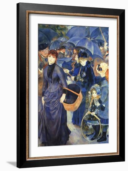 Les Para Pluies-Pierre-Auguste Renoir-Framed Art Print