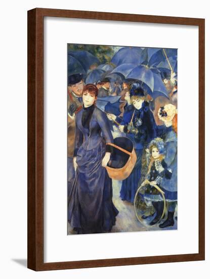 Les Para Pluies-Pierre-Auguste Renoir-Framed Art Print