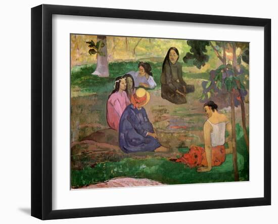 Les Parau Parau (Conversation), 1891-Paul Gauguin-Framed Giclee Print