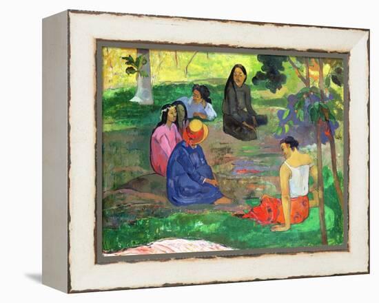 Les Parau Parau (The Gossipers), or Conversation, 1891-Paul Gauguin-Framed Premier Image Canvas