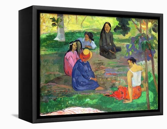 Les Parau Parau (The Gossipers), or Conversation, 1891-Paul Gauguin-Framed Premier Image Canvas