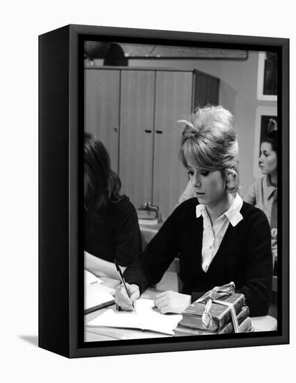 LES PARISIENNES, 1961 directed by MARC ALLEGRET Catherine Deneuve (b/w photo)-null-Framed Stretched Canvas